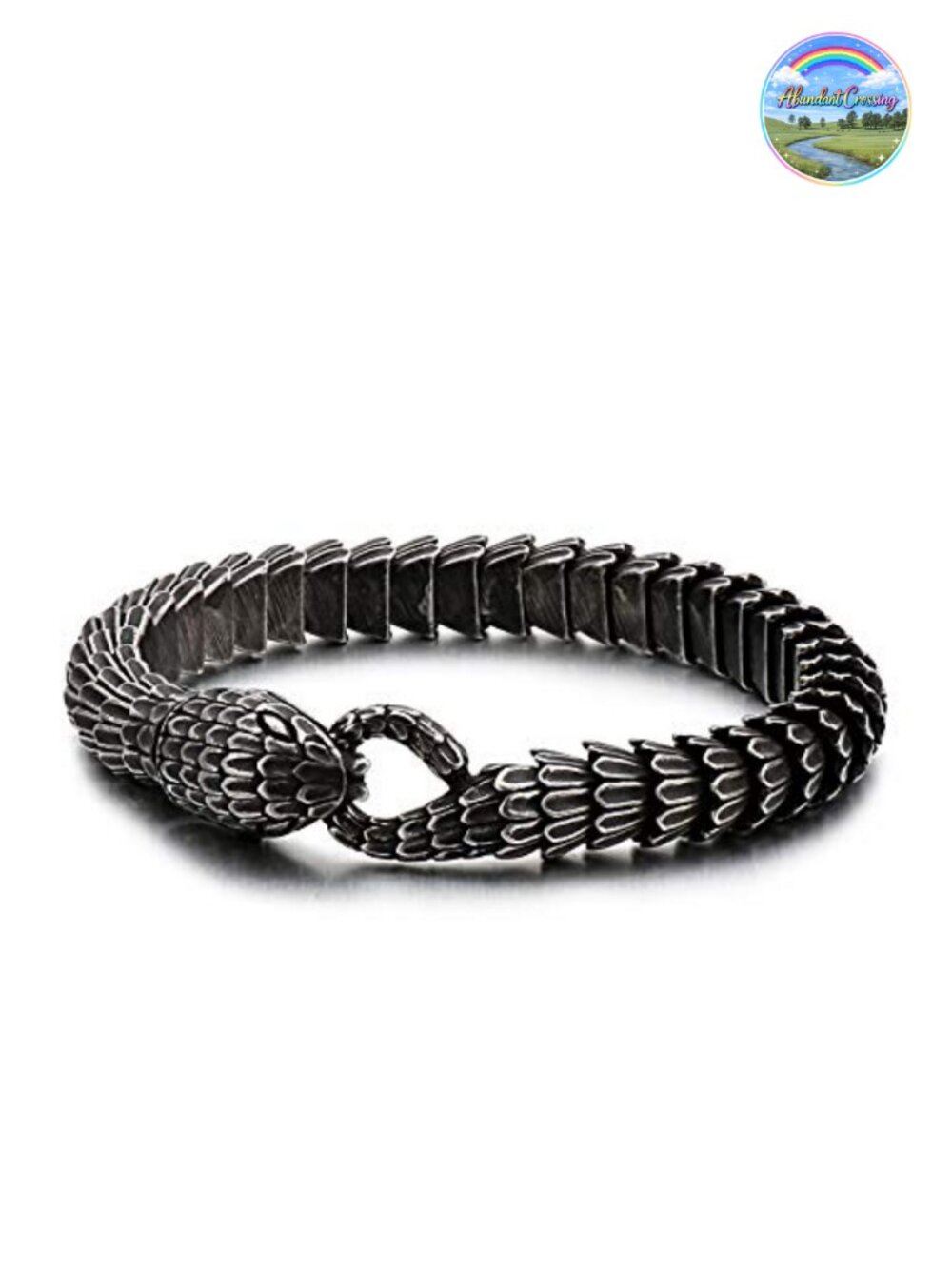 Mens Stainless Steel Retro Snake Chain Bracelet Link Clasp Jewelry Gift